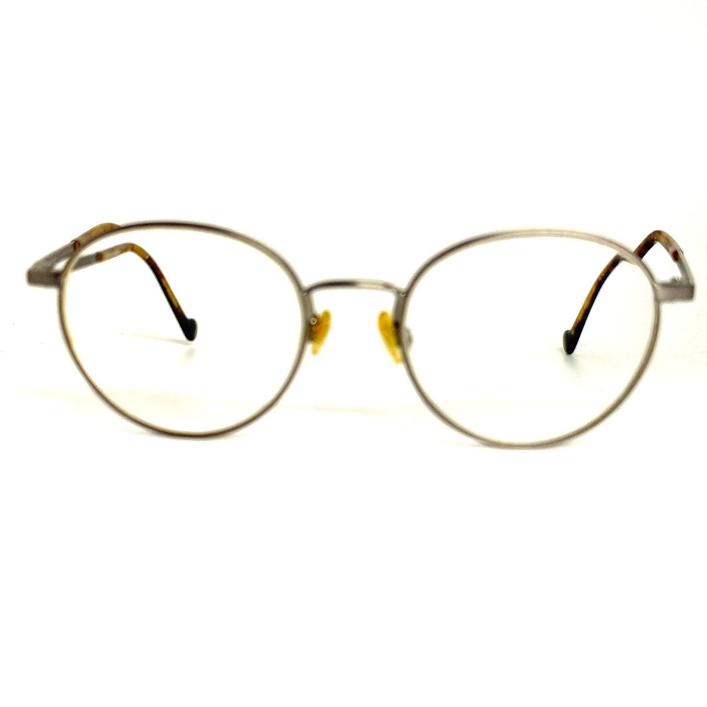 Mini Cooper Eyeglasses Silver Round Metal Frames‎ Tortoise 51-19 Germany 23427